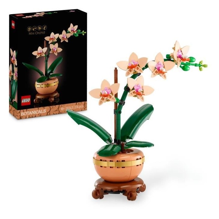LEGO Botanique 10343 L'orchidée miniature - Fleurs artificielles - Idée cadeau pour femme LEGO Botanique 10343 L'orchidée miniature - Fleurs artificielles - Idée cadeau pour femme