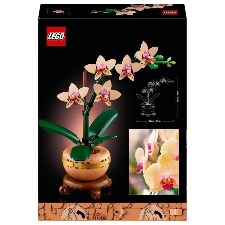 LEGO Botanique 10343 L'orchidée miniature - Fleurs artificielles - Idée cadeau pour femme LEGO Botanique 10343 L'orchidée miniature - Fleurs artificielles - Idée cadeau pour femme