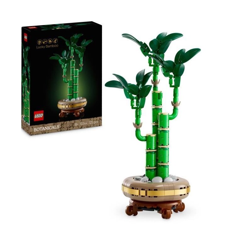 LEGO Botanique 10344 Le bambou de la chance - Plante artificielle et d LEGO Botanique 10344 Le bambou de la chance - Plante artificielle et d