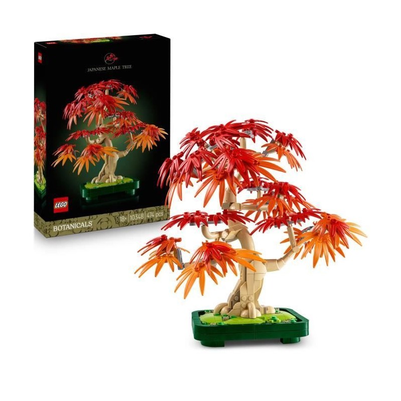 LEGO Botanicals 10348 Bonsai d'Érable Rouge du Japon - Kit de Constru LEGO Botanicals 10348 Bonsai d'Érable Rouge du Japon - Kit de Constru
