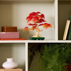 LEGO Botanicals 10348 Bonsai d'Érable Rouge du Japon - Kit de Constru
