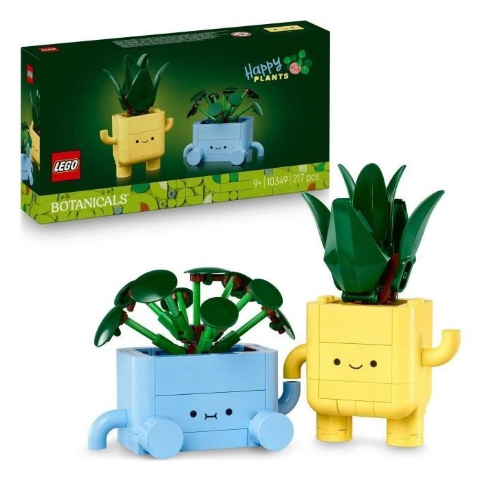 LEGO Botanicals 10349 Petites Plantes Souriantes - Jeu de Construction des 9 ans