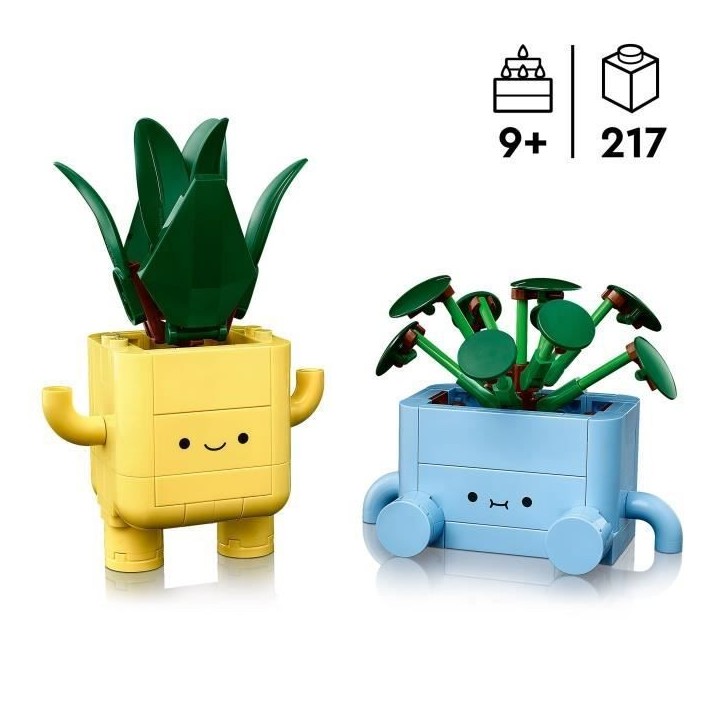 LEGO Botanicals 10349 Petites Plantes Souriantes - Jeu de Construction des 9 ans