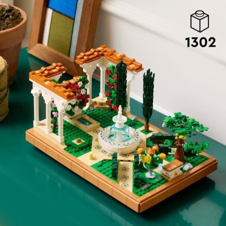 LEGO Icons 10359 Le jardin andalou Cadeau pour adultes amateurs de jardinage et de voyages