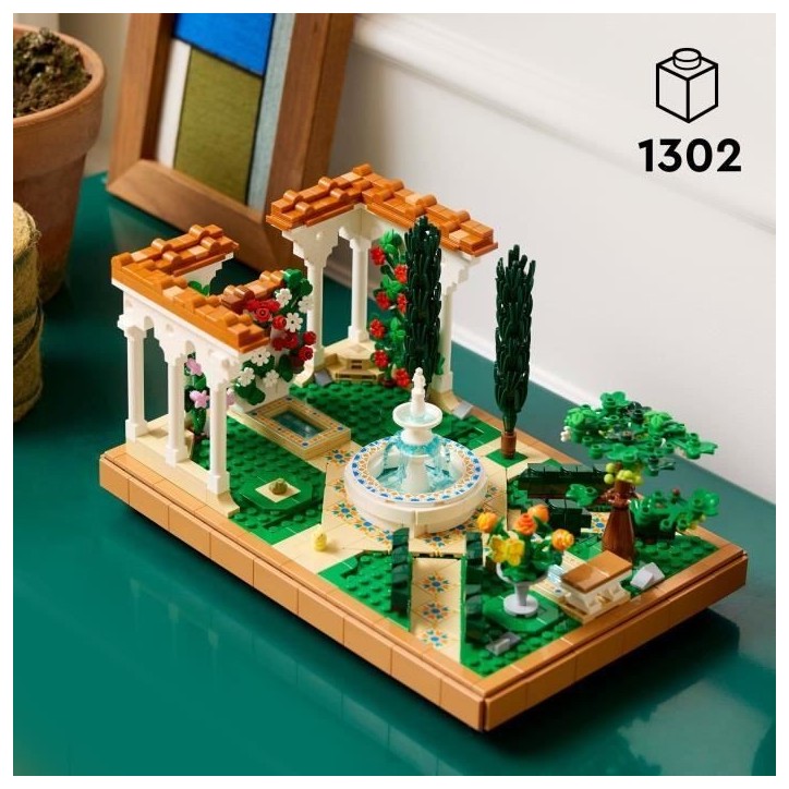 LEGO Icons 10359 Le jardin andalou Cadeau pour adultes amateurs de jardinage et de voyages LEGO Icons 10359 Le jardin andalou Cadeau pour adultes amateurs de jardinage et de voyages