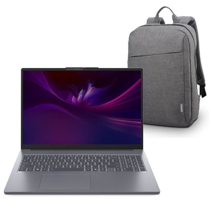 PC portable LENOVO IdeaPad Slim 3 16IRH10 | Sans Windows - 16'' WUXGA IPS - Core i5-13420H - RAM 16 Go - SSD 512 Go + Sac a dos PC portable LENOVO IdeaPad Slim 3 16IRH10 | Sans Windows - 16'' WUXGA IPS - Core i5-13420H - RAM 16 Go - SSD 512 Go + Sac a dos
