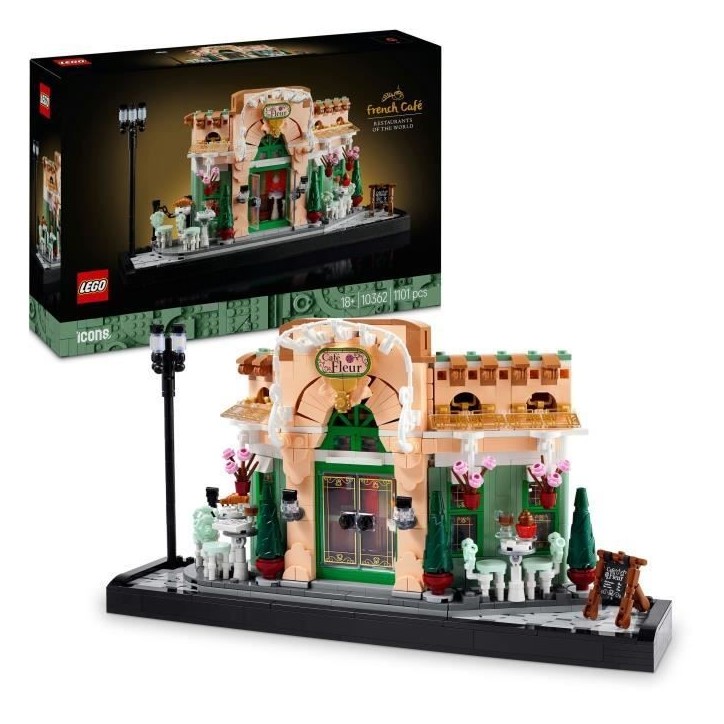 LEGO Icons 10362 Le café français - Décoration parisienne pour étagere - Set pour adulte LEGO Icons 10362 Le café français - Décoration parisienne pour étagere - Set pour adulte