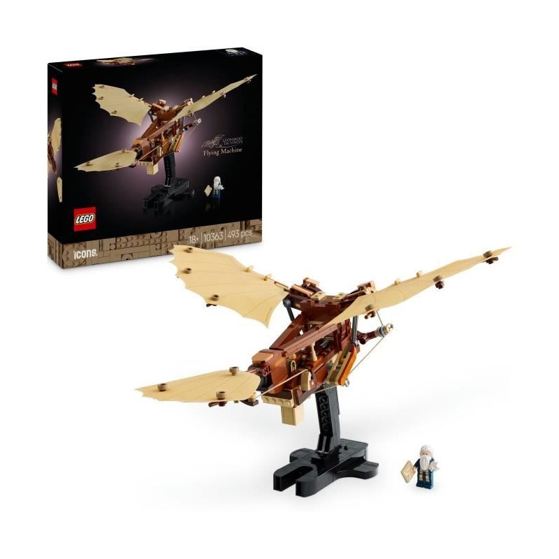 LEGO Icons 10363 La machine volante de Léonard de Vinci - Décoration LEGO Icons 10363 La machine volante de Léonard de Vinci - Décoration