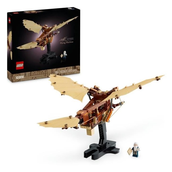 LEGO Icons 10363 La machine volante de Léonard de Vinci - Décoration pour adultes LEGO Icons 10363 La machine volante de Léonard de Vinci - Décoration pour adultes