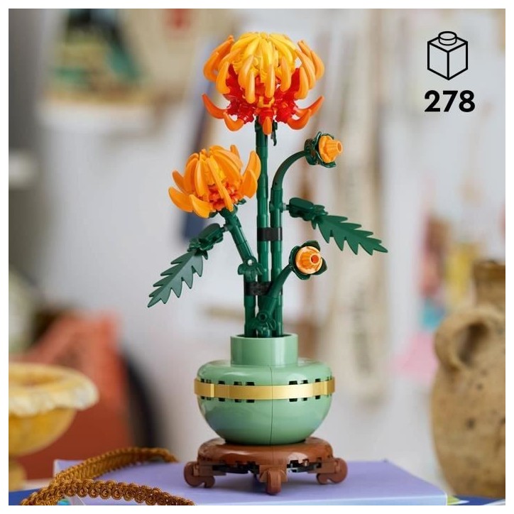 LEGO Icons 10368 Le Chrysantheme - Set de Décoration Florale a Construire Pour Adultes LEGO Icons 10368 Le Chrysantheme - Set de Décoration Florale a Construire Pour Adultes