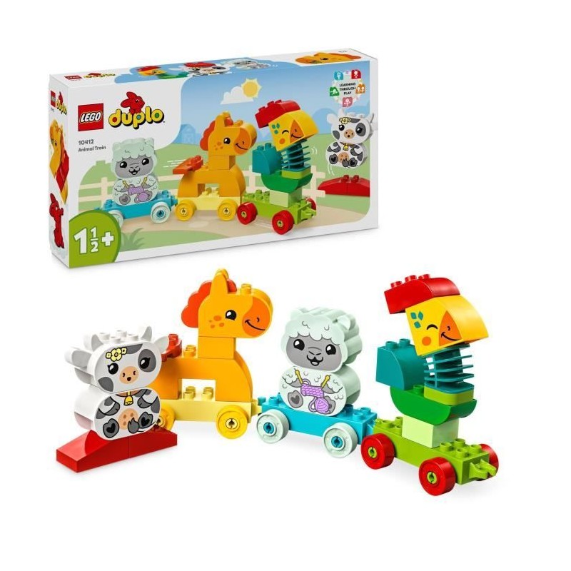 LEGO 10412 DUPLO My First Le Train des Animaux, Jouet a Roues pour Enf LEGO 10412 DUPLO My First Le Train des Animaux, Jouet a Roues pour Enf