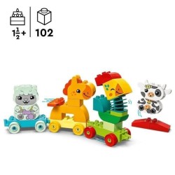 LEGO 10412 DUPLO My First Le Train des Animaux, Jouet a Roues pour Enf