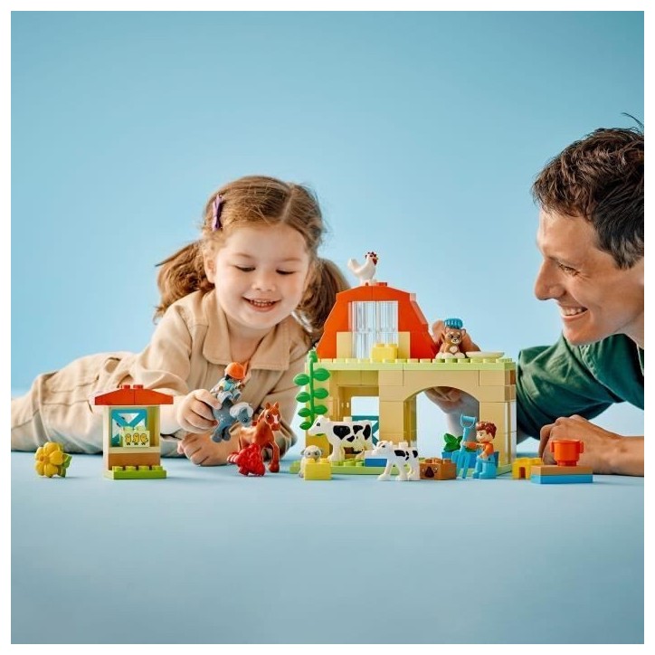 LEGO 10416 DUPLO Ma Ville Prendre Soin des Animaux de la Ferme, Jouet Éducatif pour Bébés, Maison, Figurines de Chevaux LEGO 10416 DUPLO Ma Ville Prendre Soin des Animaux de la Ferme, Jouet Éducatif pour Bébés, Maison, Figurines de Chevaux