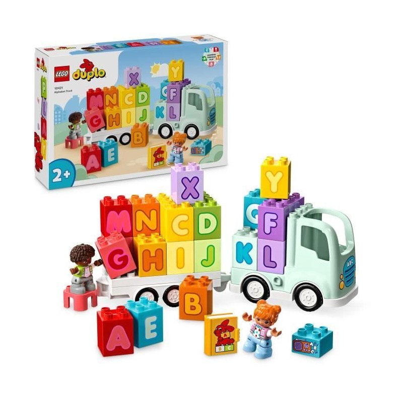LEGO 10421 DUPLO Ma Ville Le Camion de l'Alphabet, Jouet d'Apprentissa LEGO 10421 DUPLO Ma Ville Le Camion de l'Alphabet, Jouet d'Apprentissa