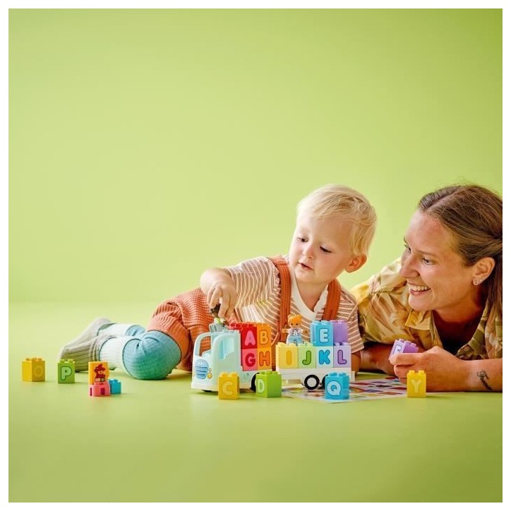 LEGO 10421 DUPLO Ma Ville Le Camion de l'Alphabet, Jouet d'Apprentissage de l'Alphabet pour Enfants Des 2 Ans LEGO 10421 DUPLO Ma Ville Le Camion de l'Alphabet, Jouet d'Apprentissage de l'Alphabet pour Enfants Des 2 Ans