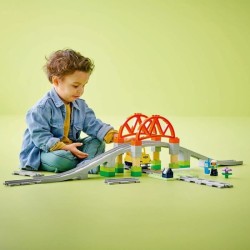 LEGO DUPLO Ma ville 10426 Set d'extension : Les rails et le pont du tr