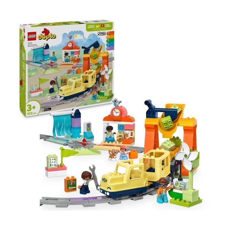 LEGO DUPLO Ma ville 10428 Le grand train communautaire interactif - Jo LEGO DUPLO Ma ville 10428 Le grand train communautaire interactif - Jo