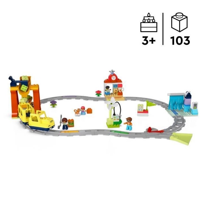 LEGO DUPLO Ma ville 10428 Le grand train communautaire interactif - Jouets d'éveil 3 ans LEGO DUPLO Ma ville 10428 Le grand train communautaire interactif - Jouets d'éveil 3 ans