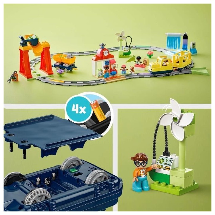 LEGO DUPLO Ma ville 10428 Le grand train communautaire interactif - Jouets d'éveil 3 ans LEGO DUPLO Ma ville 10428 Le grand train communautaire interactif - Jouets d'éveil 3 ans