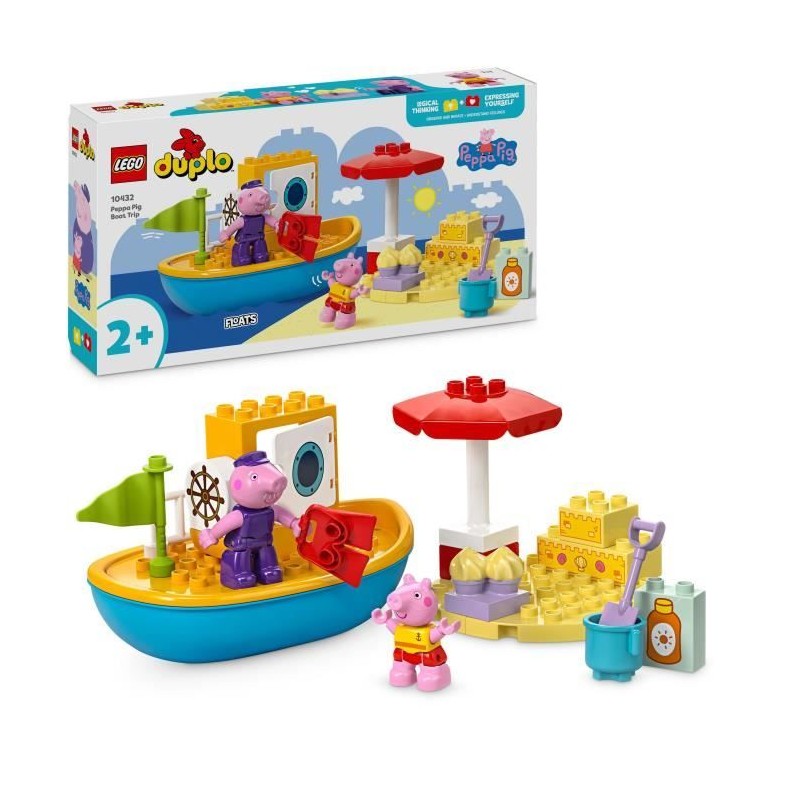 LEGO DUPLO 10432 Le Voyage en Bateau de Peppa Pig - Set de Jeu de Bain LEGO DUPLO 10432 Le Voyage en Bateau de Peppa Pig - Set de Jeu de Bain