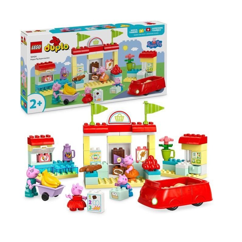 LEGO DUPLO 10434 Le Supermarché de Peppa Pig - Jouet Enfants 2 Ans