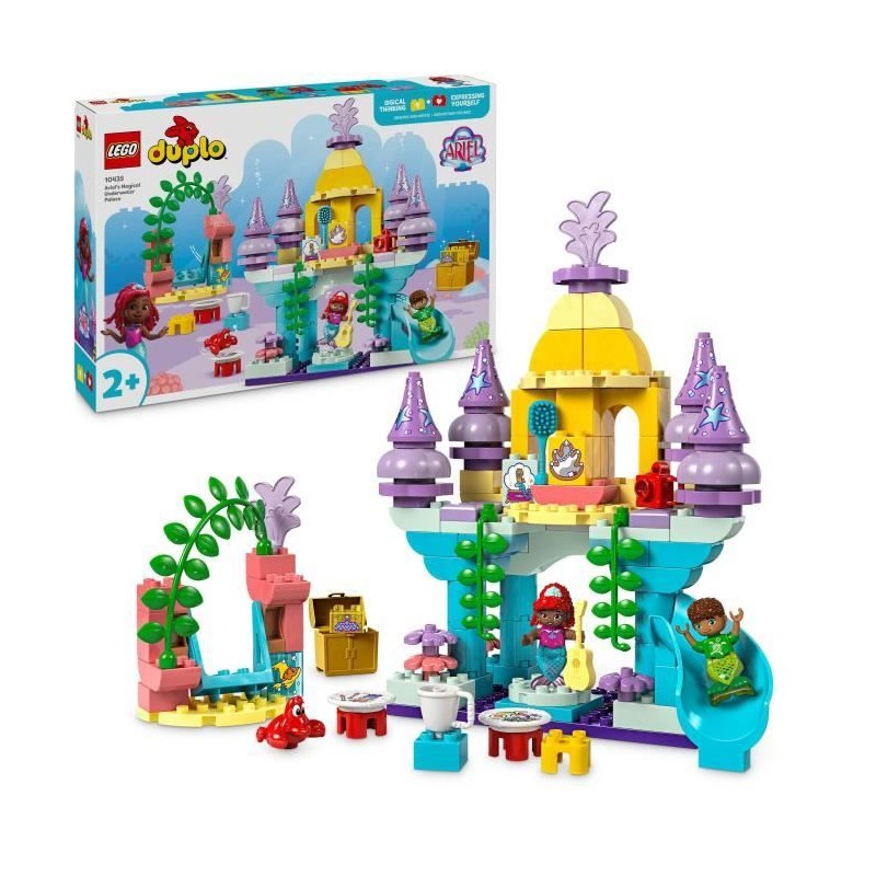 LEGO DUPLO | Disney 10435 Le palais sous-marin magique d'Ariel - Poup LEGO DUPLO | Disney 10435 Le palais sous-marin magique d'Ariel - Poup