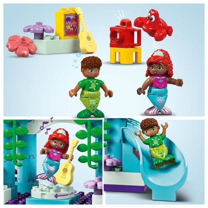 LEGO DUPLO | Disney 10435 Le palais sous-marin magique d'Ariel - Poupée La Petite Sirene LEGO DUPLO | Disney 10435 Le palais sous-marin magique d'Ariel - Poupée La Petite Sirene