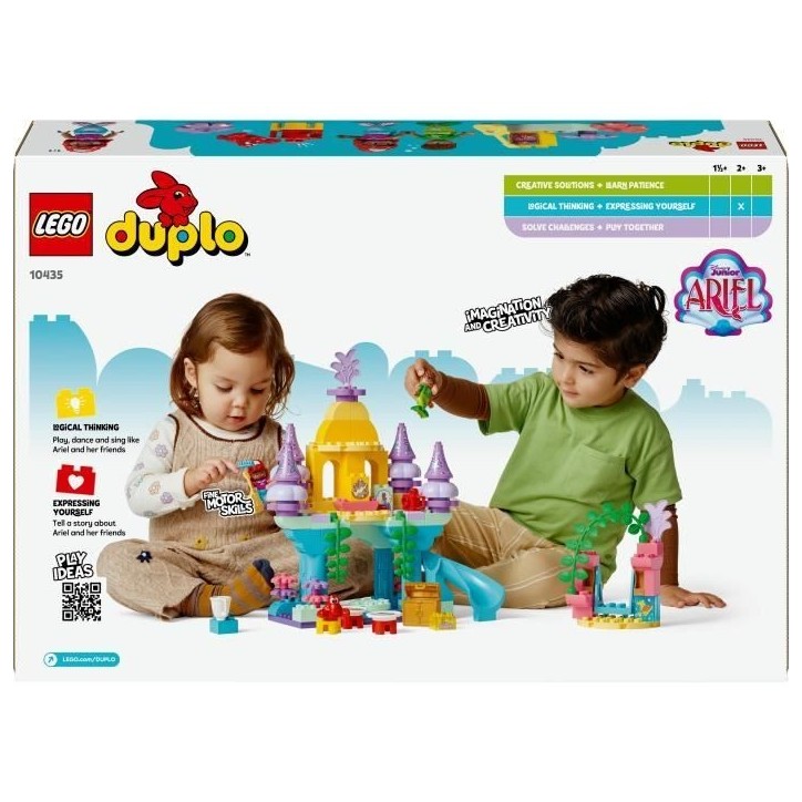 LEGO DUPLO | Disney 10435 Le palais sous-marin magique d'Ariel - Poupée La Petite Sirene LEGO DUPLO | Disney 10435 Le palais sous-marin magique d'Ariel - Poupée La Petite Sirene