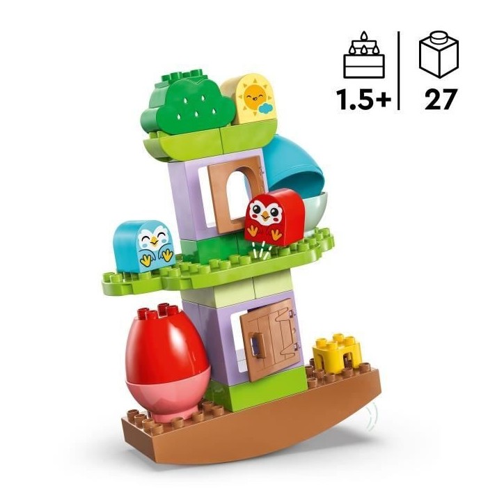 LEGO DUPLO My First 10440 Arbre qui se balance et s'empile - Jouet interactif pour bébés