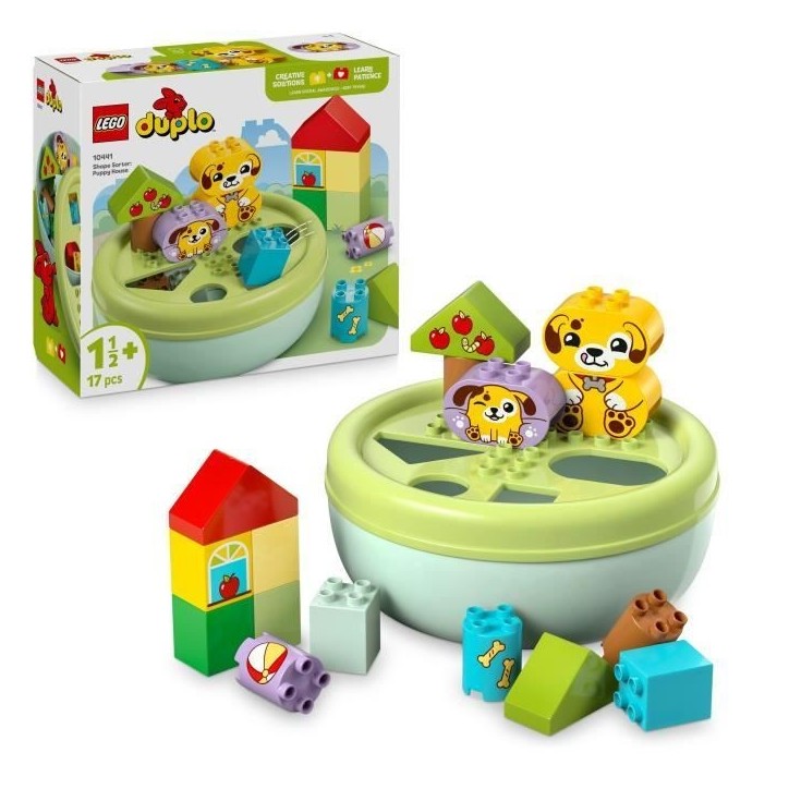LEGO DUPLO My First 10441 Trieur De Formes : La Niche Du Chiot - Jeu D'éveil Des 18 Mois