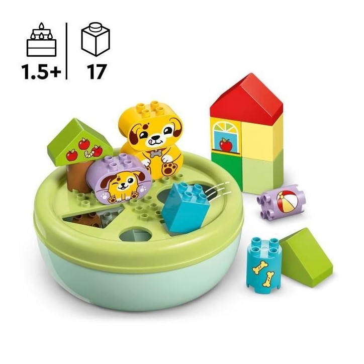 LEGO DUPLO My First 10441 Trieur De Formes : La Niche Du Chiot - Jeu D'éveil Des 18 Mois