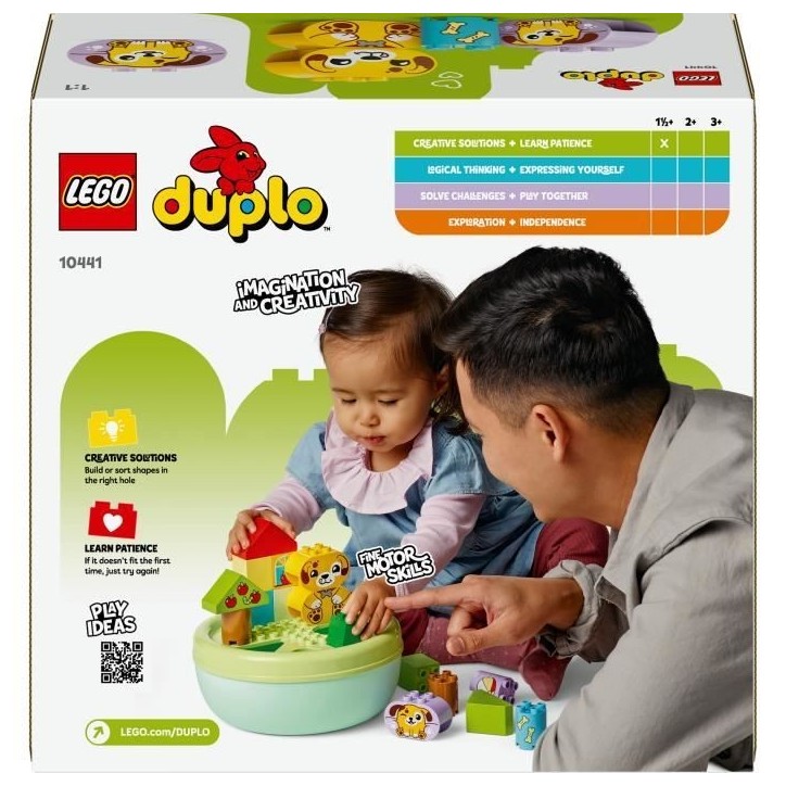 LEGO DUPLO My First 10441 Trieur De Formes : La Niche Du Chiot - Jeu D'éveil Des 18 Mois