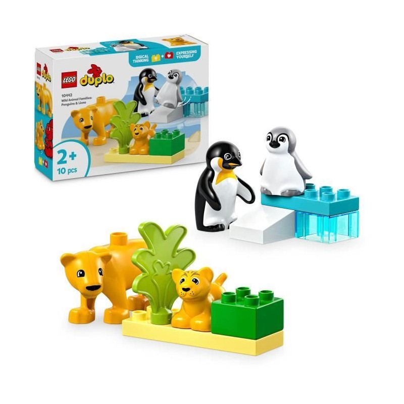 LEGO DUPLO Ma ville 10442 Familles d'animaux sauvages : pingouins et l LEGO DUPLO Ma ville 10442 Familles d'animaux sauvages : pingouins et l