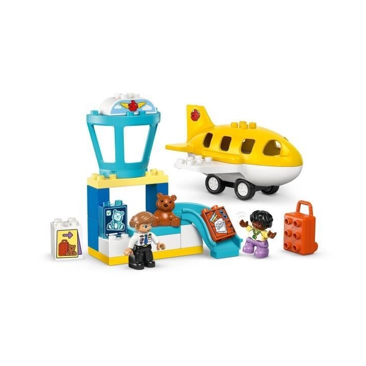 LEGO DUPLO Ma Ville 10443 Premiere Fois A l'Aéroport - Jouet De Construction Des 2 Ans