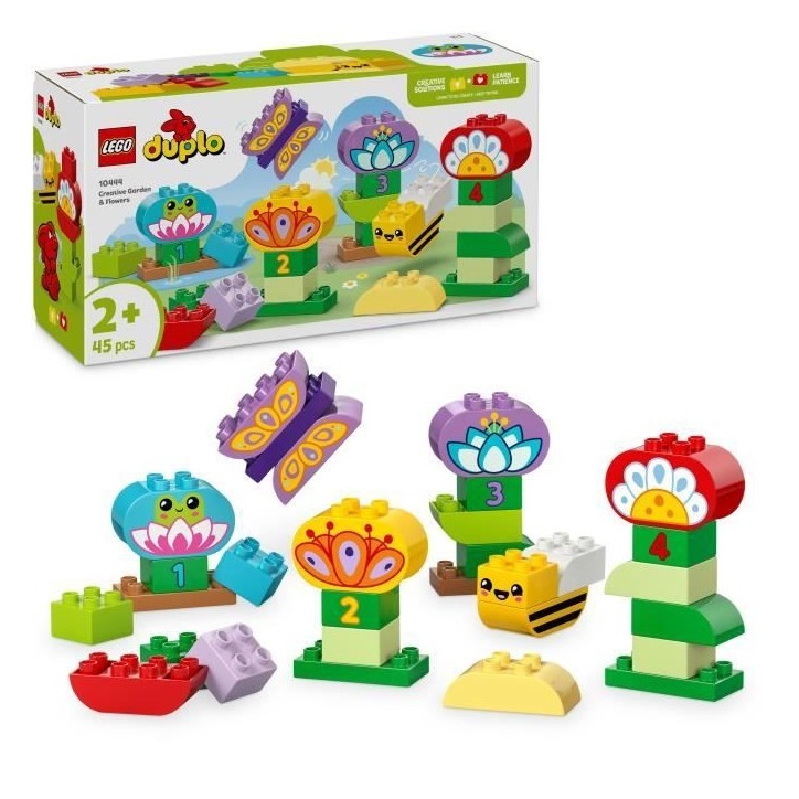 LEGO DUPLO Ma ville 10444 Le jardin créatif et les fleurs - Jeu de construction des 2 ans