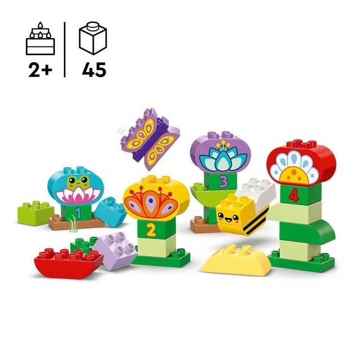LEGO DUPLO Ma ville 10444 Le jardin créatif et les fleurs - Jeu de construction des 2 ans