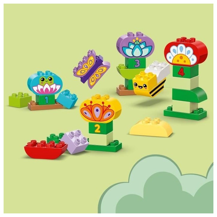 LEGO DUPLO Ma ville 10444 Le jardin créatif et les fleurs - Jeu de construction des 2 ans