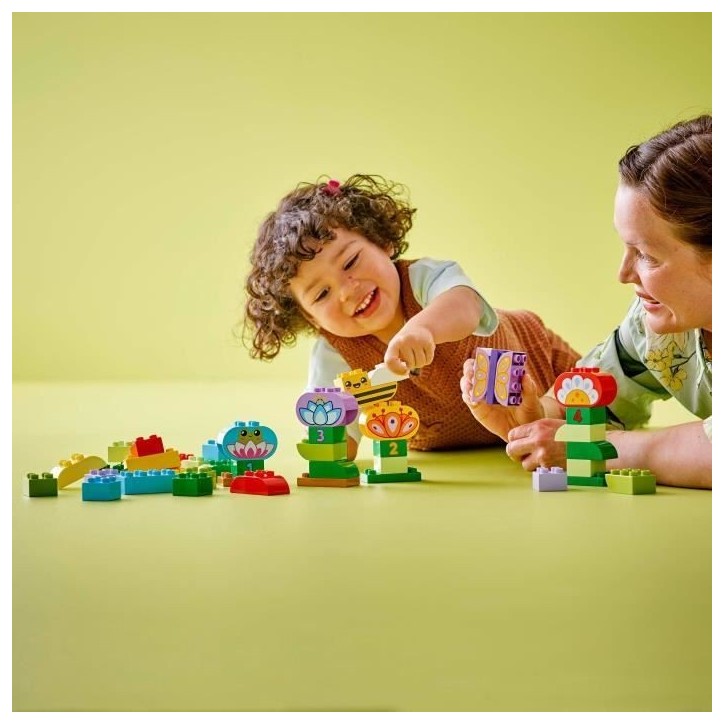 LEGO DUPLO Ma ville 10444 Le jardin créatif et les fleurs - Jeu de construction des 2 ans