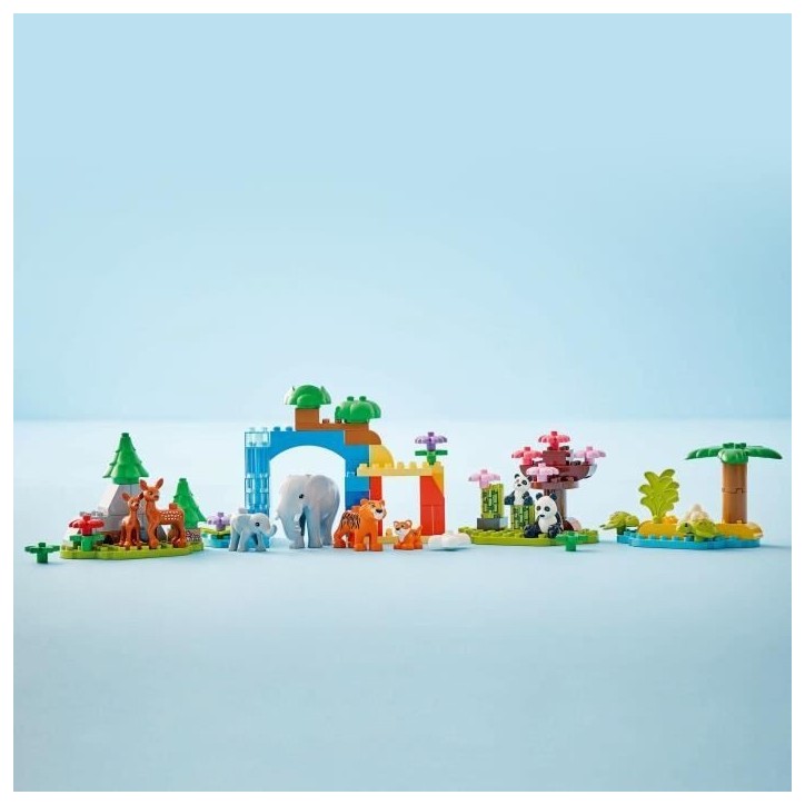 LEGO DUPLO Ma ville 10446 Familles d'animaux sauvages 3-en-1 - Jeux d'éveil avec animaux