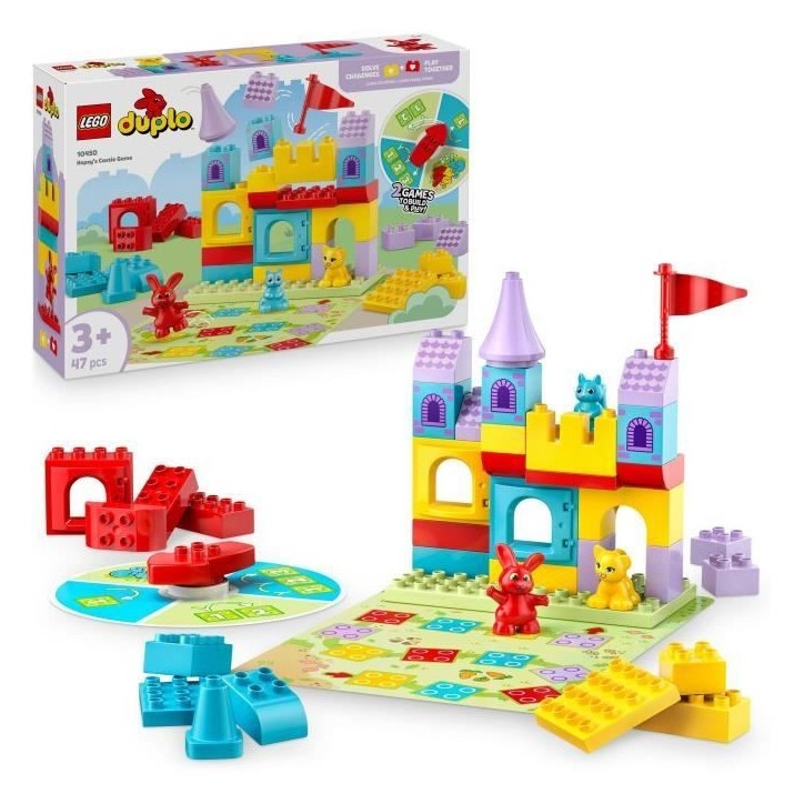 LEGO DUPLO 10450 Le Jeu Du Château d'Hopsy - Jouet De Construction Des 3 Ans Avec Animaux