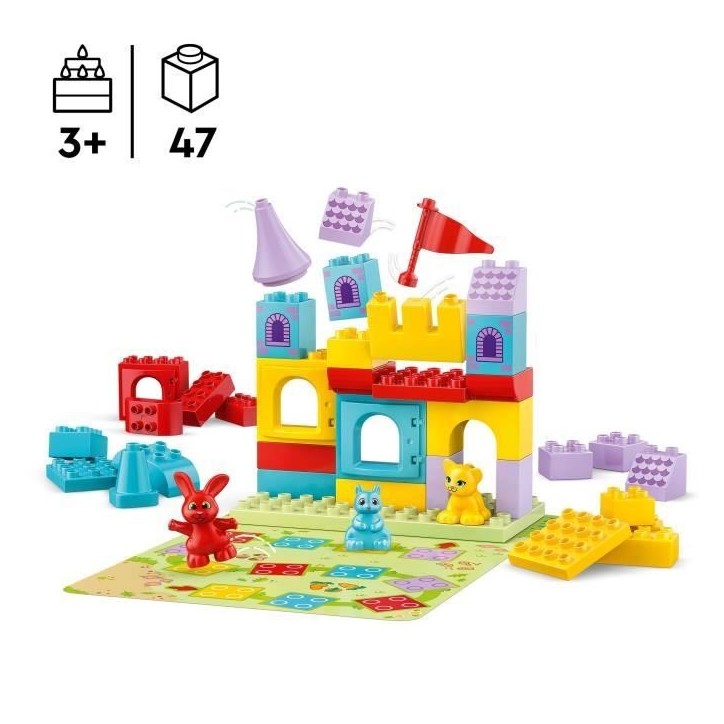 LEGO DUPLO 10450 Le Jeu Du Château d'Hopsy - Jouet De Construction Des 3 Ans Avec Animaux