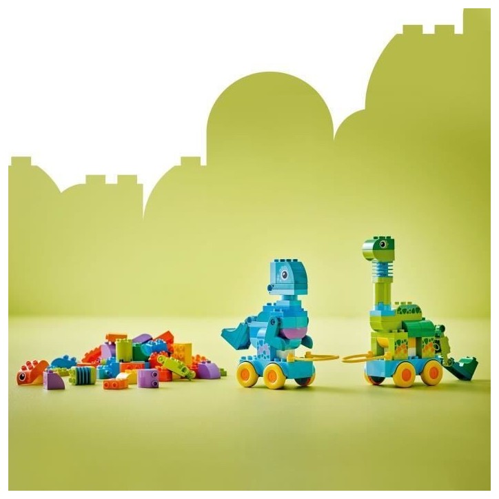 LEGO DUPLO Ma Ville 10451 Dinosaures sur Roues 3-en-1 - Jeu d'éveil des 3 ans