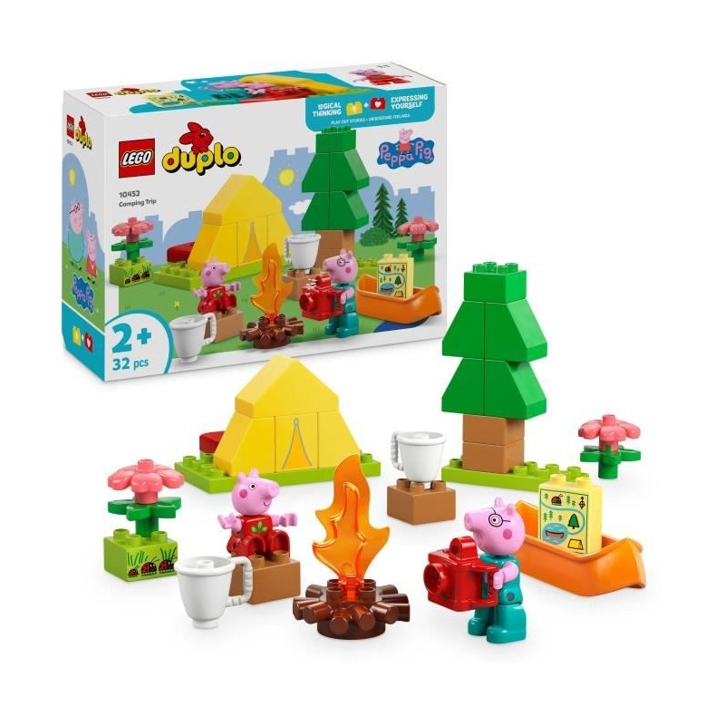 LEGO DUPLO Peppa Pig 10452 Les Vacances au Camping - Jeu de constructi LEGO DUPLO Peppa Pig 10452 Les Vacances au Camping - Jeu de constructi