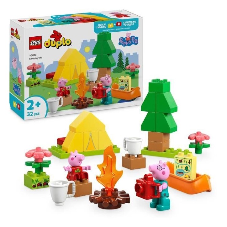 LEGO DUPLO Peppa Pig 10452 Les Vacances au Camping - Jeu de construction des 2 ans LEGO DUPLO Peppa Pig 10452 Les Vacances au Camping - Jeu de construction des 2 ans