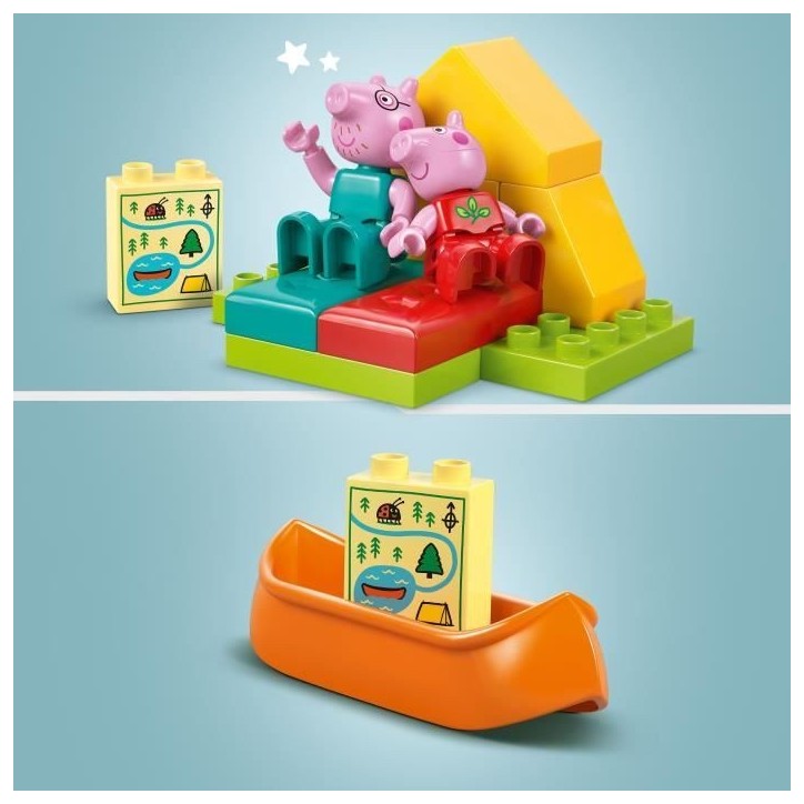 LEGO DUPLO Peppa Pig 10452 Les Vacances au Camping - Jeu de construction des 2 ans LEGO DUPLO Peppa Pig 10452 Les Vacances au Camping - Jeu de construction des 2 ans