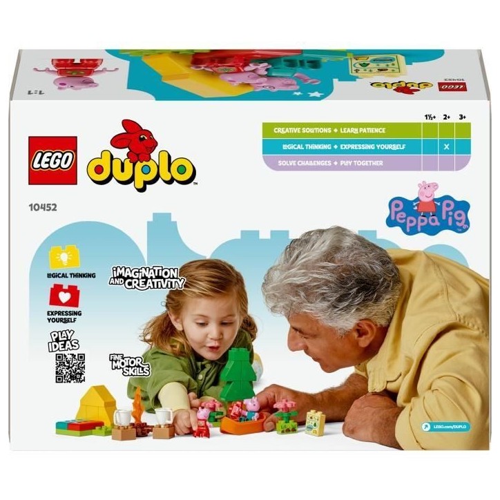 LEGO DUPLO Peppa Pig 10452 Les Vacances au Camping - Jeu de construction des 2 ans LEGO DUPLO Peppa Pig 10452 Les Vacances au Camping - Jeu de construction des 2 ans
