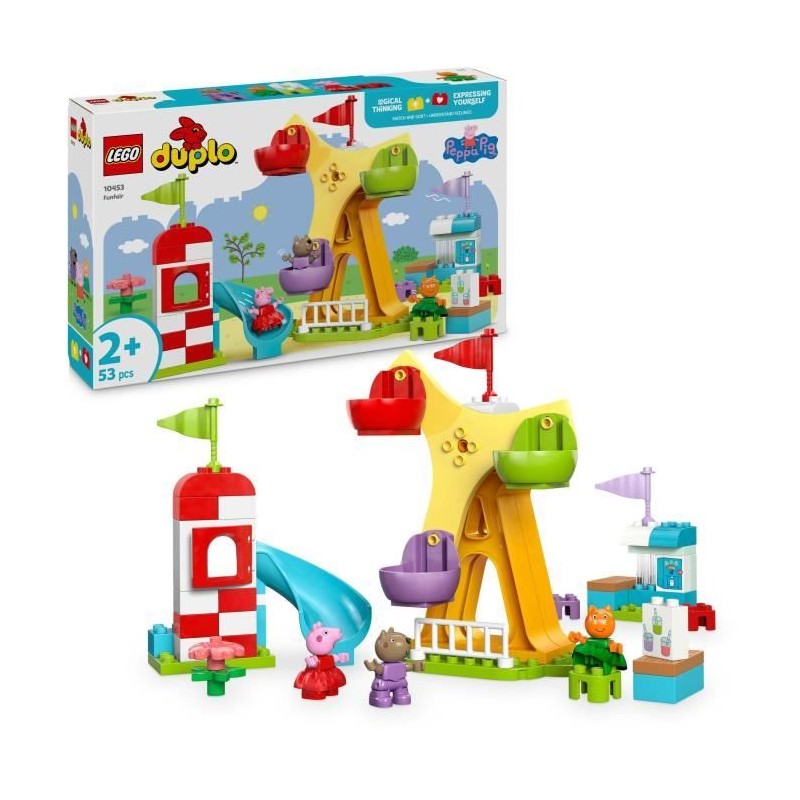 LEGO DUPLO Peppa Pig 10453 La Fete Foraine - Jeu de construction pour LEGO DUPLO Peppa Pig 10453 La Fete Foraine - Jeu de construction pour