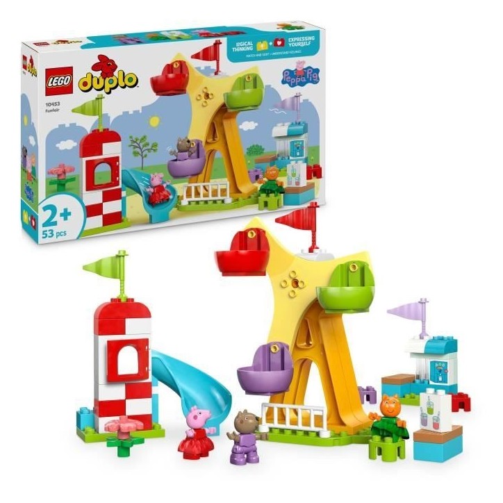 LEGO DUPLO Peppa Pig 10453 La Fete Foraine - Jeu de construction pour enfants des 2 ans
