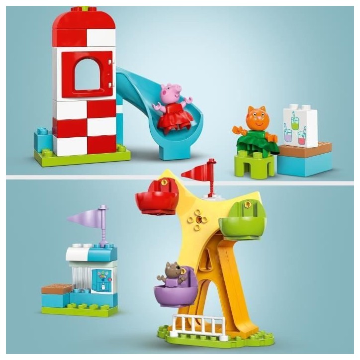 LEGO DUPLO Peppa Pig 10453 La Fete Foraine - Jeu de construction pour enfants des 2 ans