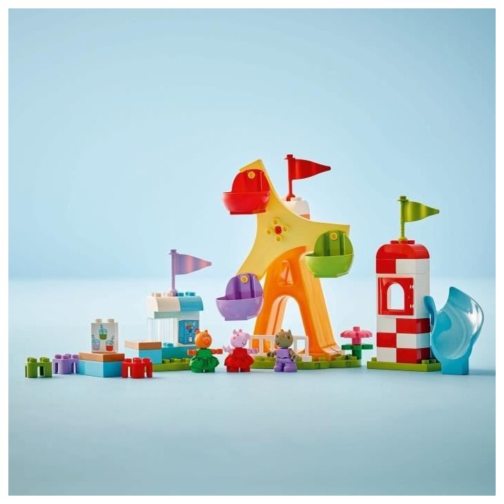 LEGO DUPLO Peppa Pig 10453 La Fete Foraine - Jeu de construction pour enfants des 2 ans